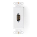 Photo of Leviton 41647-W Decora Insert with HDMI Feedthrough QuickPort Connector - Single Gang - White