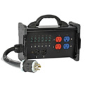 Lex BNB3-3B Tail Input 30 Amp Bento Box to (3) NEMA 5-20 Duplex Receptacle Power Distribution Box