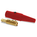 Photo of LEX CLS40MBC 400 Amp Cam-Type 16 Series Male Inline Connector 2/0 - 4/0 AWG - Red