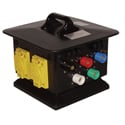 Lex DB100NP-AFF-S3 100 Amp Pagoda to L21-20 Receptacle - Single Pole Male to 5x NEMA L21-20 Locking Receptacles