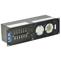 Photo of Lex PRM3IN-5CC2DC Rack Mount Power Distribution - 3RU - L21-30 In/Thru Front - (2) L5-30 Locking Receptacles Rear