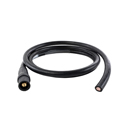 Lex TLL60WM-5-A Cam-Type Male Plug Feeder Tail - 5 Ft - Black