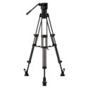 Photo of Libec LX7M Professional 2-Stage Aluminum Tripod System w/ Mid Level Spreader