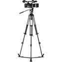 Photo of Libec NX-300C NH30 Video Fluid Head / RT20C Carbon Fiber Tripod / SP-1B Floor Level Spreader and Carrying Case