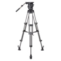 Photo of Libec RSP-750M Aluminum Tripod System with Mid-level Spreader for ENG Setups