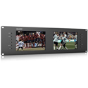 Lilliput RM-7028/S 3RU RackMount Dual 7 Inch HD-SDI Monitor with IPS Panels