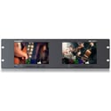 Lilliput RM-7026-12G Dual 7 Inch 3RU Rackmount 12G-SDI Monitor