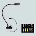 Littlite IS2-LED-3 Lampset 18-inch Top Mount Gooseneck Console Light Bottom Mount Cordset Mounting Kit w/ Power Supply