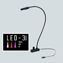 Photo of Littlite L-12-LED-3UV Lampset 12-inch Gooseneck Console Light Mounting Kit w/ Power Supply