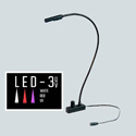 Photo of Littlite L-18-LED-3UV Lampset 18-inch Gooseneck Console Light Mounting Kit w/ Power Supply