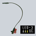 Photo of Littlite L-5/12-LED-3 Lampset End Mount 12-inch Gooseneck Console Light w/ Automotive Wiring Kit