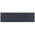 Lowell AP-3 3RU Aluminum Blank Panel / Wrinkle-Finish Black