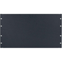 Photo of Lowell AP-6 6RU Aluminum Blank Panel / Wrinkle-Finish Black