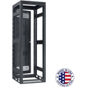 Photo of Lowell LGR-3527 35RU Gangable / Open-Frame Rack w/ Rear Door / 27 Inch Deep