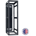 Lowell LGR-4036 40RU Gangable / Open-Frame Rack w/ Rear Door / 36 Inch Deep
