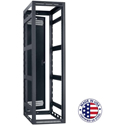 Lowell LGR-4436 44RU Gangable / Open-Frame Rack w/ Rear Door / 36 Inch Deep