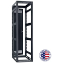 Lowell LGR-4442 44RU Gangable / Open-Frame Rack w/ Rear Door / 42 Inch Deep