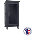 Photo of Lowell LPR-2122PGT 21RU Portable Welded-Steel Rack / 22 Inch Deep w/ Plexiglas Front Door