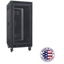 Photo of Lowell LPR-2127FV 21RU Portable Welded-Steel Rack / 27 Inch Deep w/ Fully Ventilated Perf Front Door