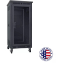 Photo of Lowell LPR-2427PGT 24RU Portable Welded-Steel Rack / 27 Inch Deep w/ Plexiglas Front Door