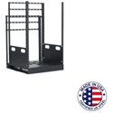 Photo of Lowell LPTR2-1619 16RU Pull & Turn Millwork Rack w/ Two Support Rails / 19 Inch Deep
