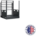 Photo of Lowell LPTR4-1223 12RU Pull & Turn Millwork Rack w/ Four Support Rails / 23 Inch Deep