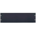 Lowell SEP-3CC 3RU Steel Blank Panel / Smooth Black / 6 each