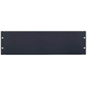 Photo of Lowell SEP-3CC 3RU Steel Blank Panel / Smooth Black / 6 each