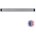 Photo of Lowell SVPL-1 1RU Steel Vent Panel / Black / 63 Percent Open Area