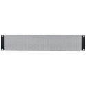 Lowell SVPL-2 2RU Steel Vent Panel / Black / 63 Percent Open Area