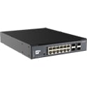 Luminex LU0100090-10G GigaCore 16i - 10G Managed AV Ethernet Switch with Dante - Twelve 1G Ethernet/Four 10G SFP+