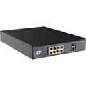 Luminex LU0100089-10G-P500 GigaCore 10i 10-Port Multi-Gig PoE++ Managed AV Network Switch - 8x 1G/2x 10G SFP+ Ports