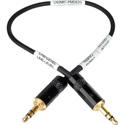 Sescom DSLR Cable 3.5mm TRS Line to 3.5mm TRS Mic 33dB Attenuation for Marantz PMD620 - 9 Inch