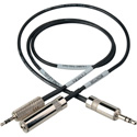 Photo of Sescom LN2MIC-TAS-GH1 DSLR Cable 3.5mm TRS Line to 2.5mm Mini TRS Mic 35dB Attenuation w/ Monitoring Tap for TASCAM DR-1
