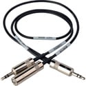 Photo of Sescom LN2MIC-TAS-MON DSLR Cable 3.5mm TRS Line to 3.5mm TRS Mic 35dB Attenuation w/ Monitoring Tap for Tascam DR-100 -