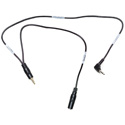 Sescom LN2MIC-ZMH6-MON DSLR Cable 3.5mm TRS Line to 3.5mm TRS Mic 25dB Attenuation w/ Monitoring Tap for Zoom H6 - 18 In