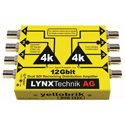 LYNX Technik Yellobrik DVD 1423 Dual 12G SDI 1 In/3 Out Video Distribution Amplifier - Supports Multi SMPTE SDI Signals