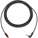 Sescom LOPRO-MPSMAF-3 Audio Cable LoProfile Mogami Star-Quad Right-Angle 3.5mm TRS Balanced Male to 3.5mm TRS Balanced F