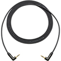 Sescom LOPRO-MPSRA-18IN Audio Cable LoProfile Mogami Star-Quad Right-Angle 3.5mm TRS Balanced Male to Right-Angle 3.5mm