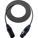 Sescom Low Profile XLR Cable - Mogami Star-Quad 3-Pin Male to Female - 3 Foot