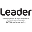Leader LV5300-SER20 AUDIO - Displays Levels of 8 channels of Embedded Audio for LV5300 (software)