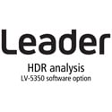 Leader LV5350-SER23 HDR - High Dynamic Range PQ - HLG and SLOG-3 monitoring (software option )