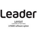 Photo of Leader LV5600-SER26 LAYOUT - Customizable User Layout Display for LV5600 (software)