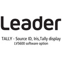 Leader LV5600-SER27 TALLY - Source ID / Iris / Tally Display for LV5600 (software)