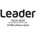 Leader LV7600-SER25 FOCUS ASSIST - High Sensitivity Focus Detection Display for LV7600 (software option)