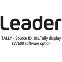 Photo of Leader LV7600-SER27 TALLY - Source ID / Iris / Tally Display for LV7600 (software option)