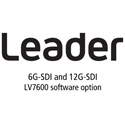 Leader LV7600-SER29 6G-SDI and 12G-SDI for LV7600 (software option)