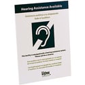 Photo of Listen Technologies LA-303 Multi-Lingual Assistive Listening Notification Sign