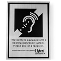 Listen Technologies LA-304 Assistive Listening Notification Signage Kit