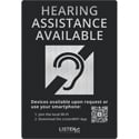 Photo of Listen Technologies LW-307 ListenWIFI Hearing Assistance Available Signage